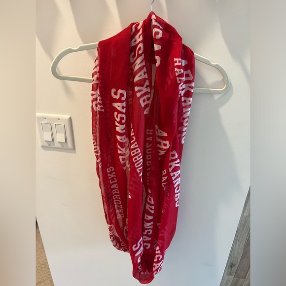 Arkansas Razorback Red Infinity Scarf - Picture 2 of 4